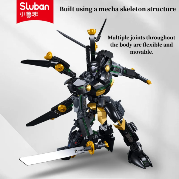 Sluban M38 B1052 Black Batman Mecha Super Heroes 2 - MOC FACTORY