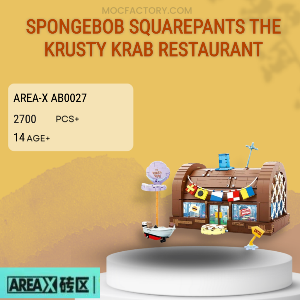 AREA-X AB0027 SpongeBob SquarePants the Krusty Krab Restaurant Model 