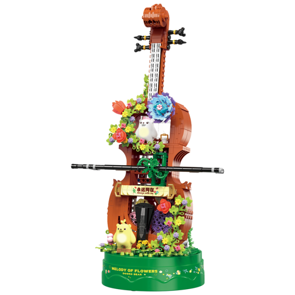ZHEGAO 661006 Sprout Bear Succulent Violin 2 - MOC FACTORY