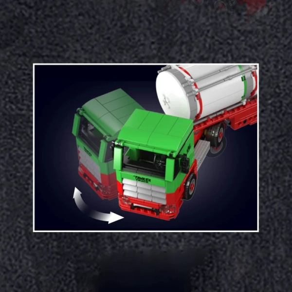 MOULD KING 24075 Tanker Truck Model Bricks - Image 3