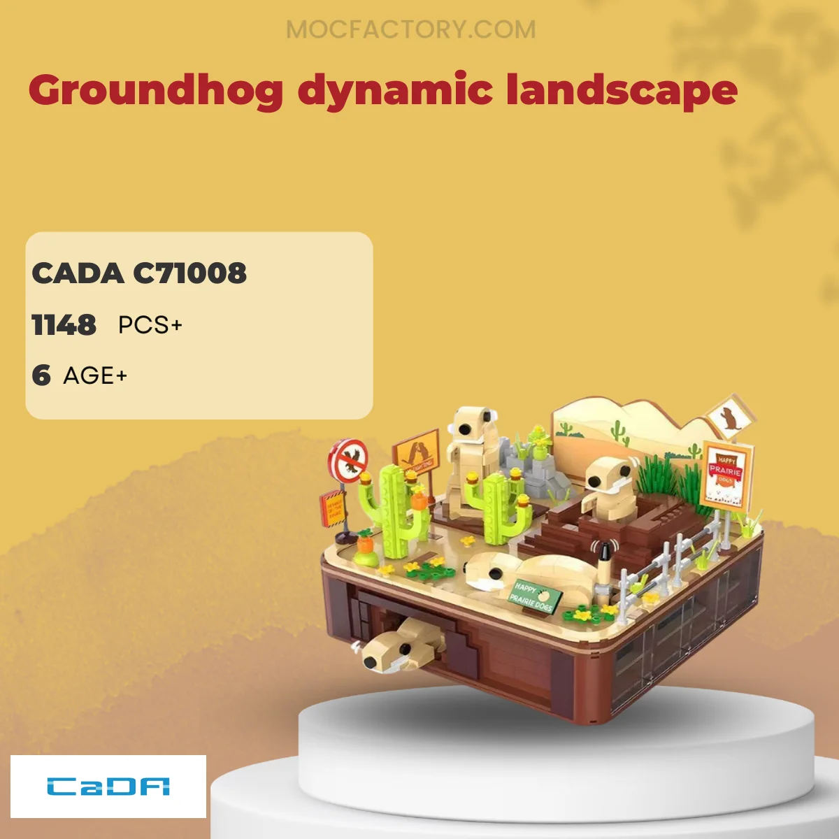 CADA C71008 Groundhog dynamic landscape Model Bricks