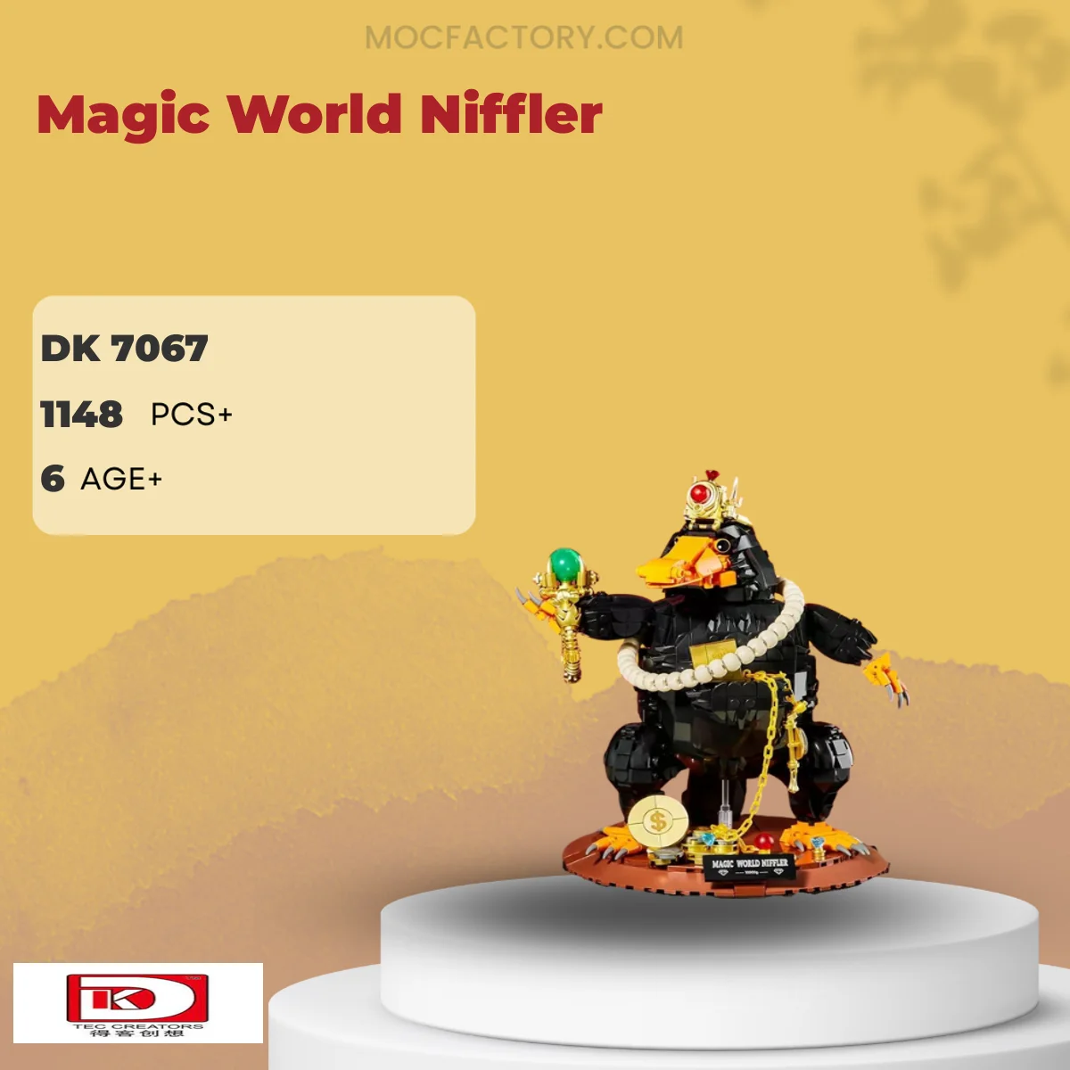 DK 7067 Magic World Niffler Model Bricks