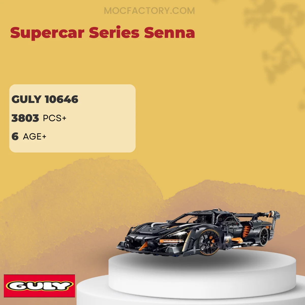 GULY 10646 Supercar Series Senna Model Bricks