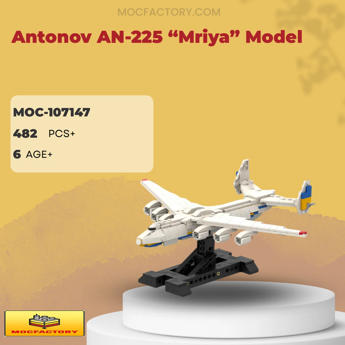 MOC Factory 107147 Antonov AN-225 “Mriya” Model Model Bricks