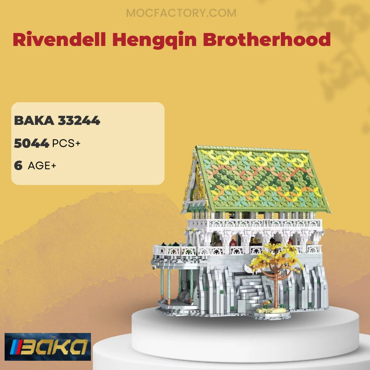 BAKA 33244 Rivendell Hengqin Brotherhood Model Bricks