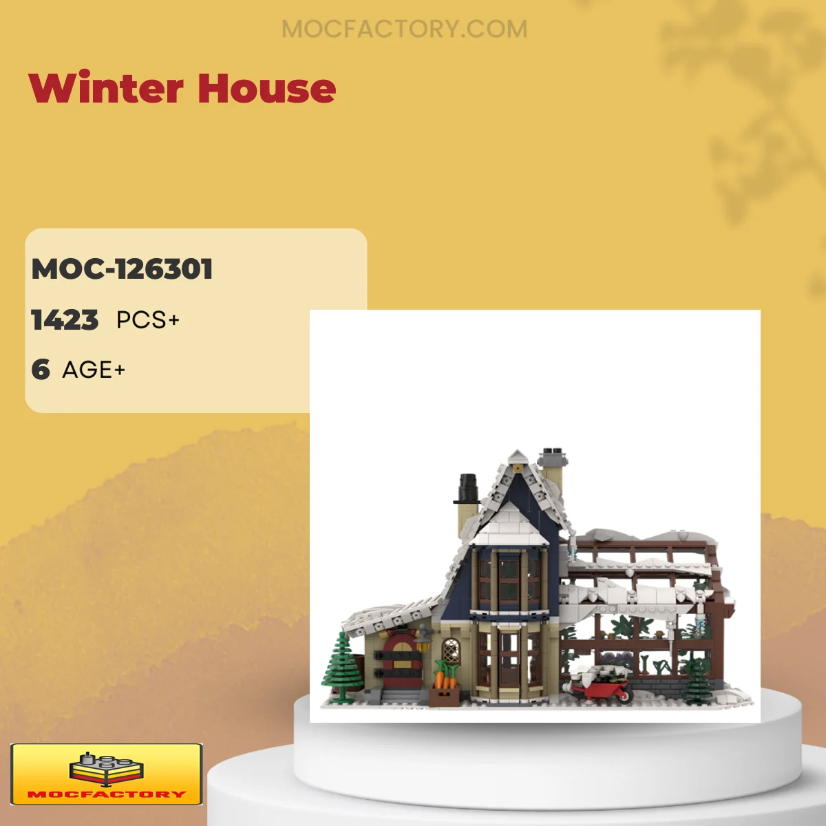 MOC Factory 126301 Winter House Model Bricks