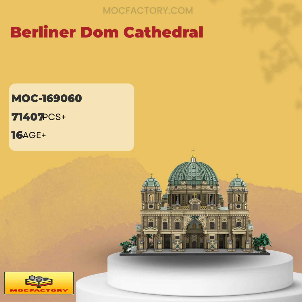 MOC Factory 169060 Berliner Dom Cathedral Model Bricks