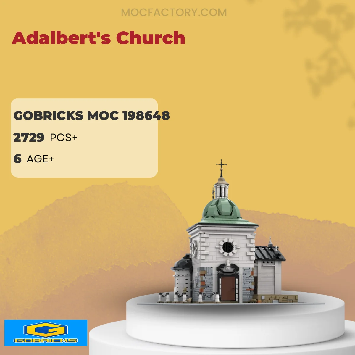 Gobricks 198648 Adalbert's Church Model Bricks