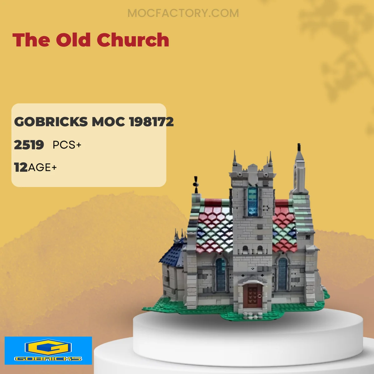 Gobricks 198172 The Old Church Model Bricks