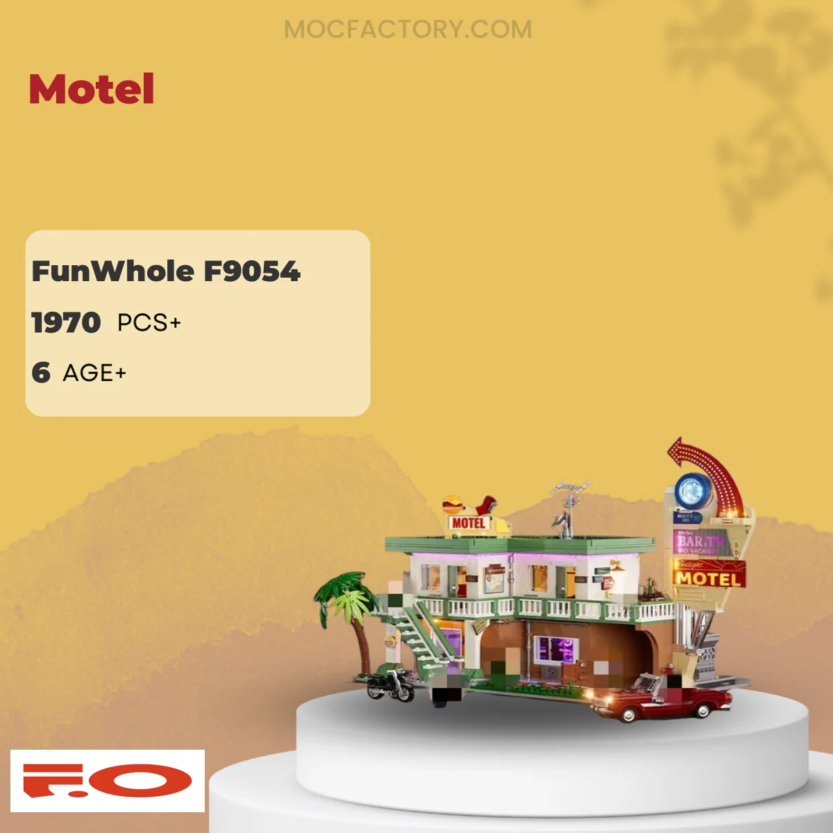 FunWhole F9054 Motel Model Bricks