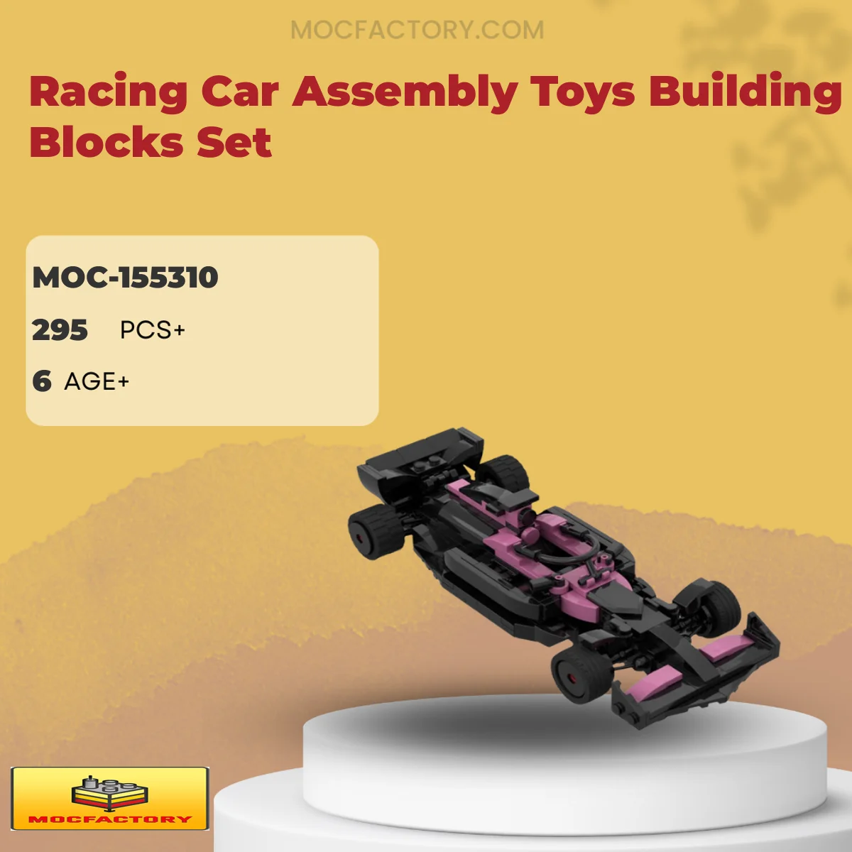 MOC Factory 155310 Racing Car Assembly Toys Building Blocks Set Model Bricks