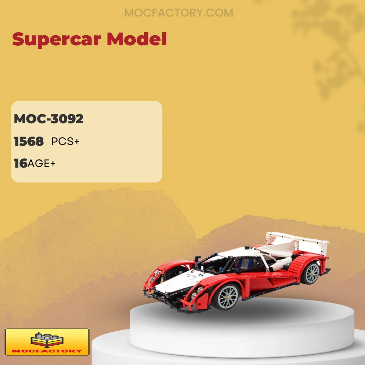MOC Factory 3092 Supercar Model Model Bricks