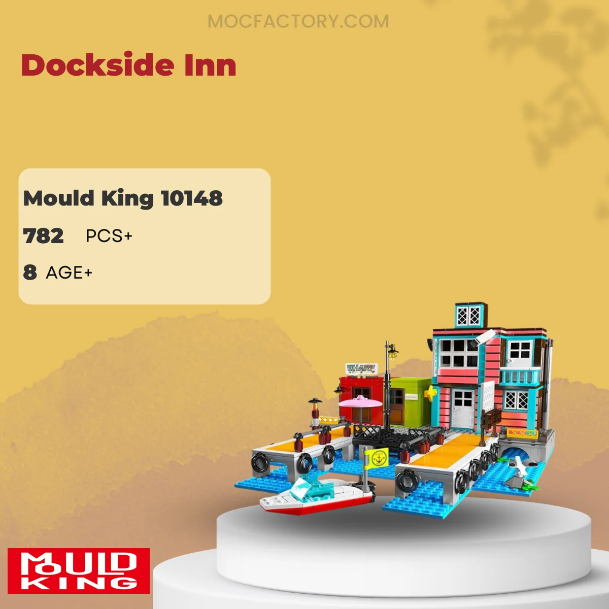 MOULD KING 10148 Dockside Inn Model Bricks